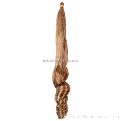 Hot sell French Curl Crochet Braids Custom 16-22inch Spiral Curly Hair  Synthetic Wavy braiding hair Extensions